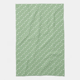 Minimalist Staubig-Sage-Tiny-Dreiecke Geschirrtuch