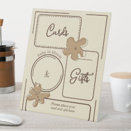 Minimalist Style Flower Notes Cards & Gifts Sockelschild