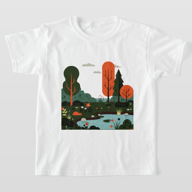 Minimalist style landscape T-Shirt (Ablage )
