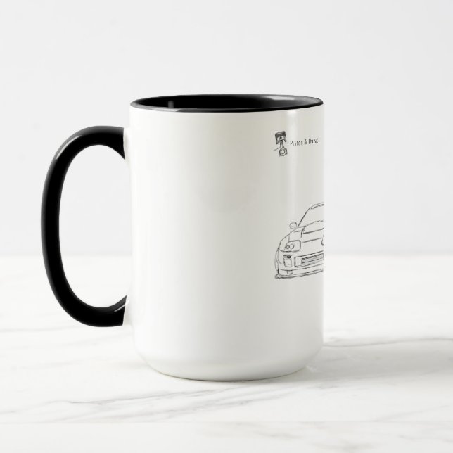 Minimalist Supra Tasse | Kolben und Gewinde (Links)
