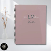 Minimalist Taupe-Wangenrouge-Monogramm-Branding-De