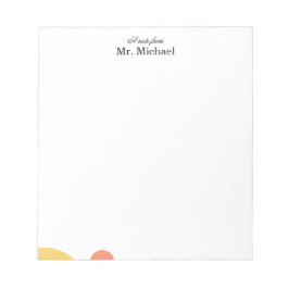 Minimalist Teacher Notepad Notizblock