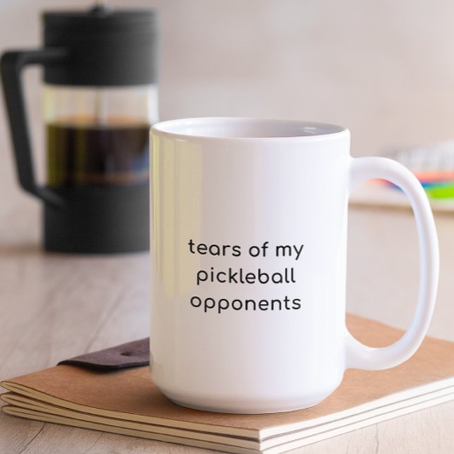 Minimalist Tears of My Pickleball Opponents Kaffeetasse (Von Creator hochgeladen)
