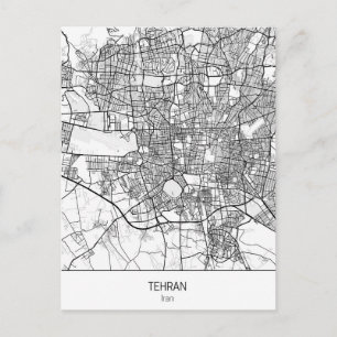Minimalist Teheran Iran Postkarte