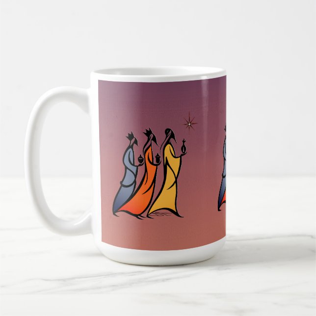 Minimalist Three Wise Men Kaffeetasse (Links)