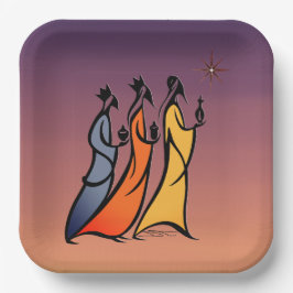 Minimalist Three Wise Men Pappteller