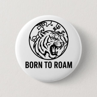 Minimalist Tiger Outline Hoodie Button