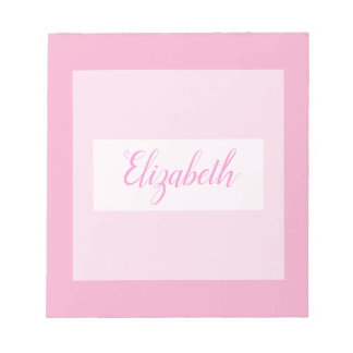 Minimalist typography monogram name  notizblock