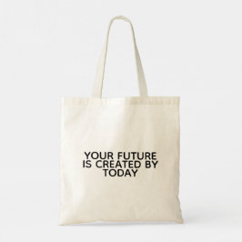 MINIMALIST TYPOGRAPHY QUOTE TOTE BAG TRAGETASCHE
