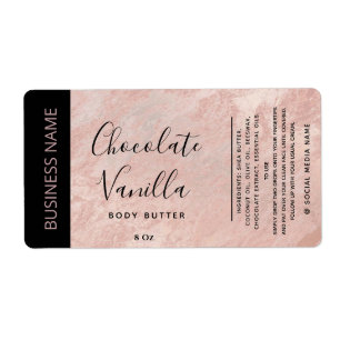 Minimalist typography  rose gold marble product   