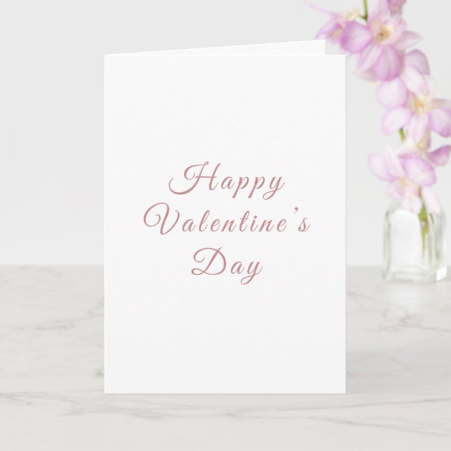 Minimalist Valentine’s Day Card | Personalized  Karte (Orchidee)
