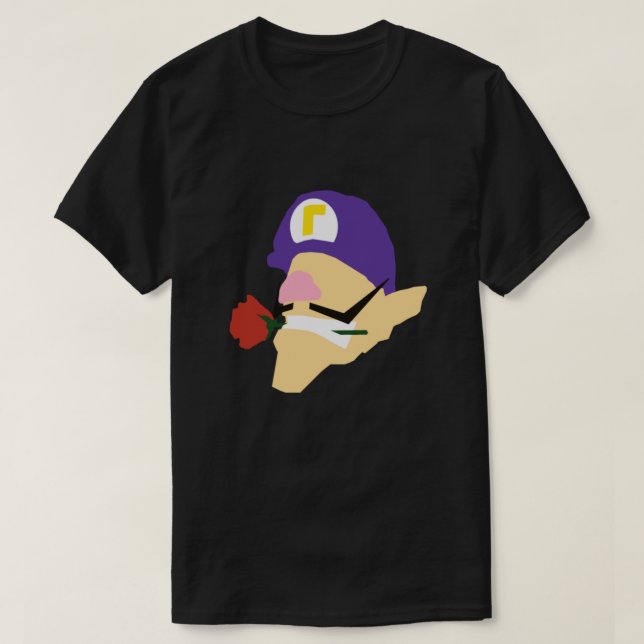 Minimalist Waluigi T-Shirt (Design vorne)