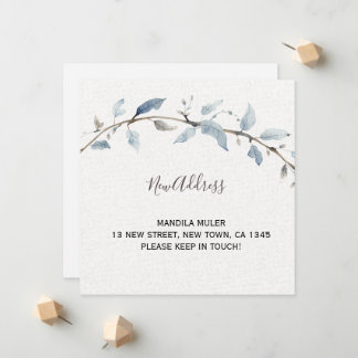 ​Minimalist Watercolor Floral Moving Announcement  Ankündigung