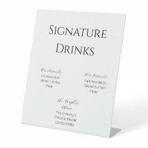 Minimalist Wedding Bar Sign | Custom Modern Black 