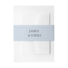 Minimalist Wedding Belly Band | Dusky Blue