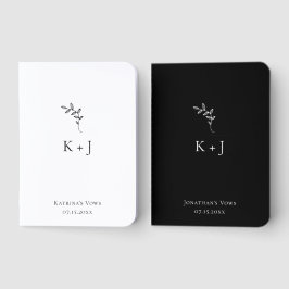 Minimalist Wedding Custom His and Hers Monogram
