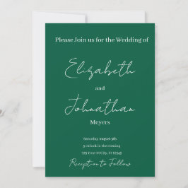 minimalist Wedding Invitation Einladung