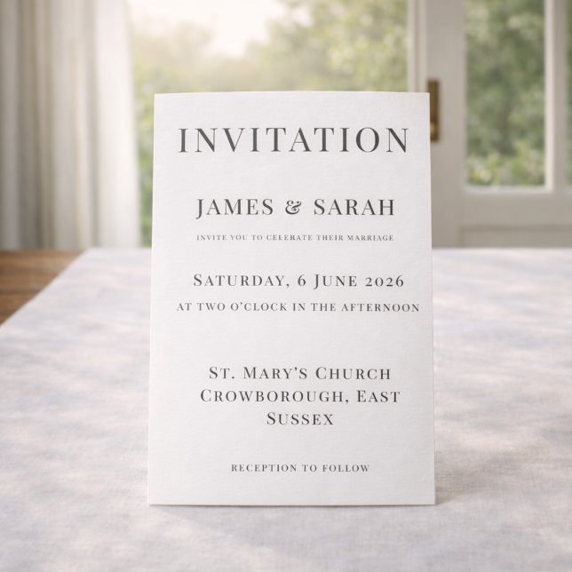 Minimalist Wedding Invitation Template | Elegant Einladung (Von Creator hochgeladen)