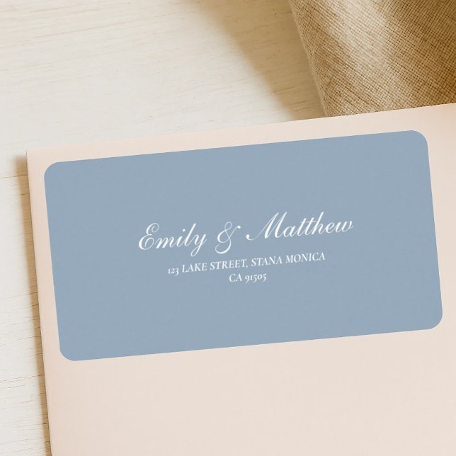 Minimalist Wedding Return Address Labels Adressaufkleber (Von Creator hochgeladen)