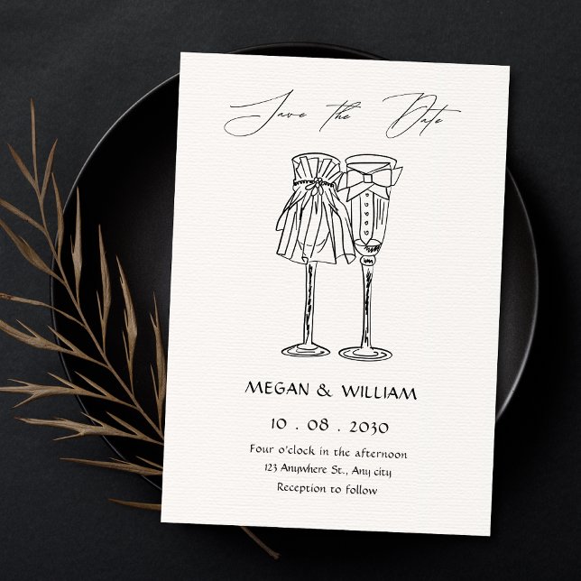 Minimalist wedding  save the date (Von Creator hochgeladen)