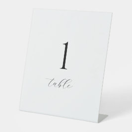 Minimalist Wedding Table Numbers | Modern Tabletop Sockelschild