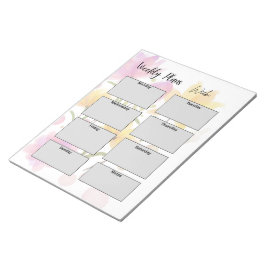 minimalist weekly plans notizblock