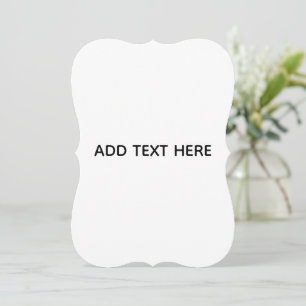 Minimalist weiß elegant für jeden Anlass Feiertagskarte