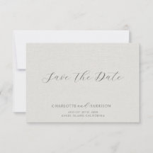 Minimalist Weiß Faux Leinen