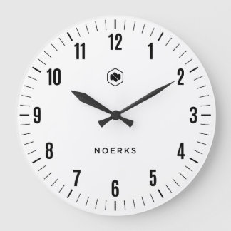 Minimalist White Wall Clock Große Wanduhr