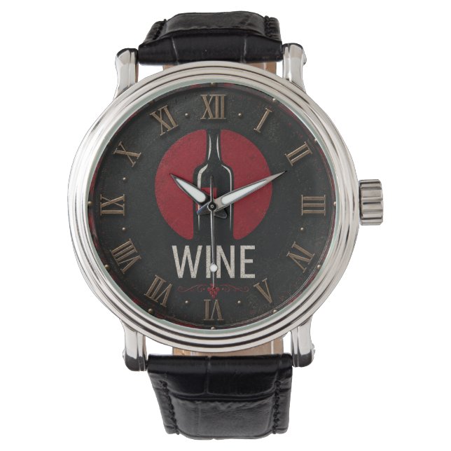 Minimalist Wine Armbanduhr (Vorderseite)