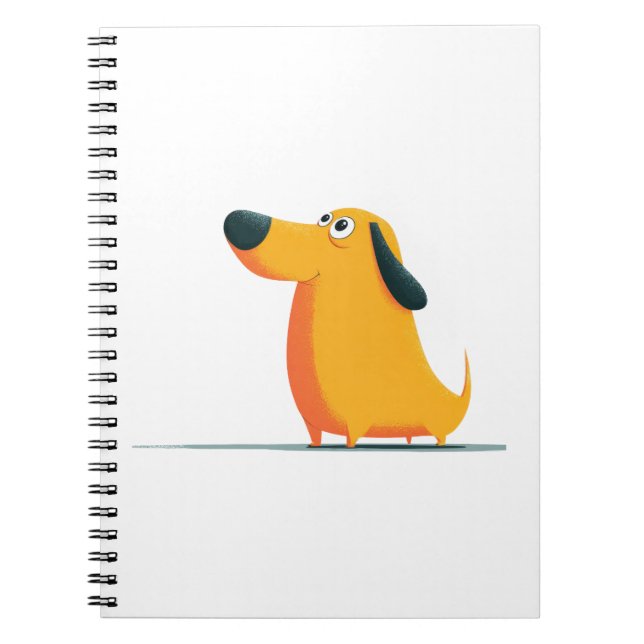 Minimalist Woman and Dog Illustration Gift for Dog Notizblock (Vorderseite)