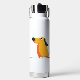 Minimalist Woman and Dog Illustration Gift for Dog Trinkflasche