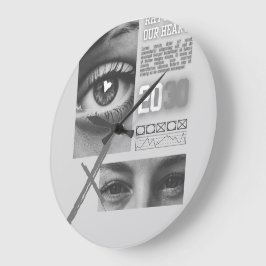 Minimalist Wood Wall Clock – 10" Große Wanduhr