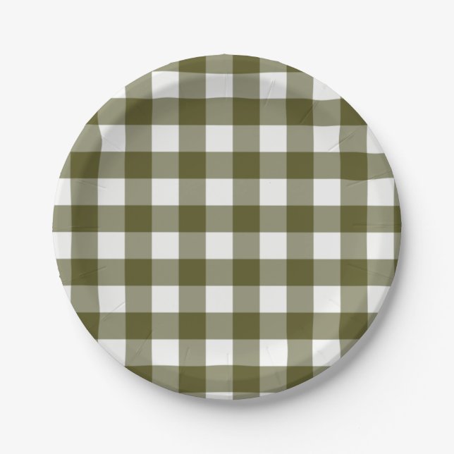 Minimalist Woodland Paper Plates Pappteller (Vorderseite)