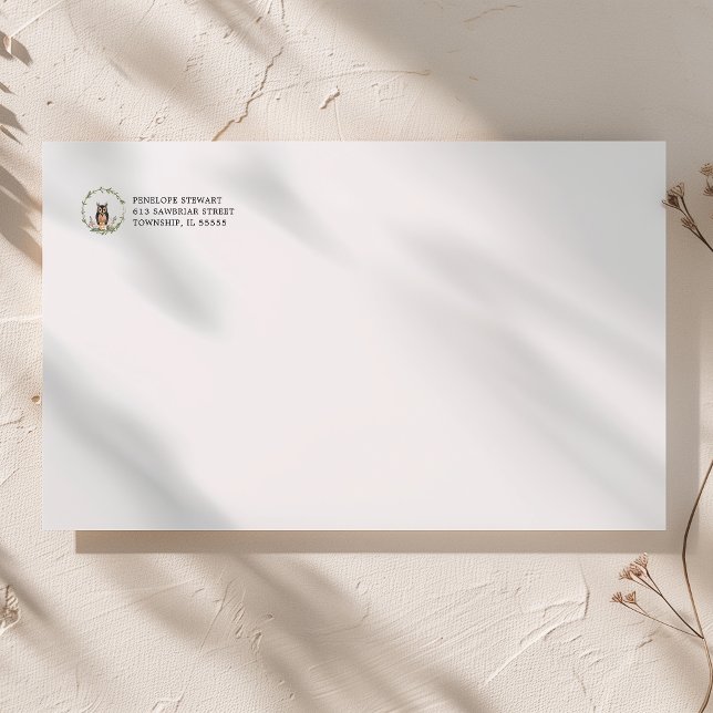 Minimalist Woodland Return Address Label (Von Creator hochgeladen)