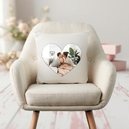 Minimalist You Are Loved Neutral Throw Pillow Kissen