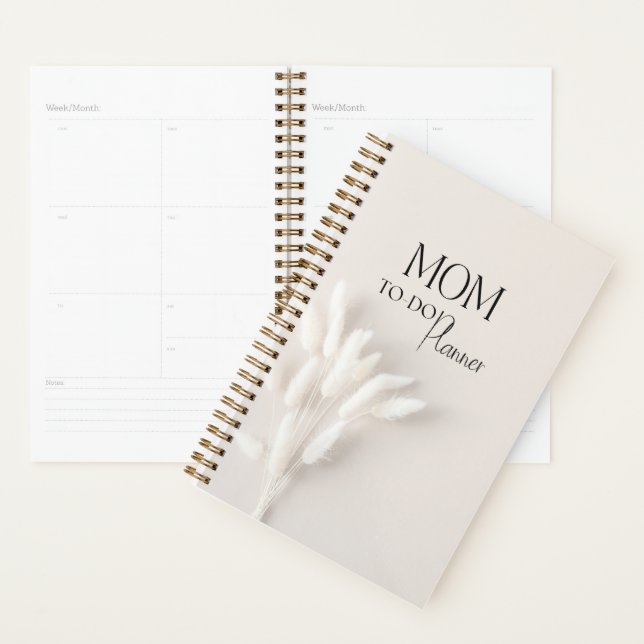  Minimalistic beige mom planner Planer (Anzeige)