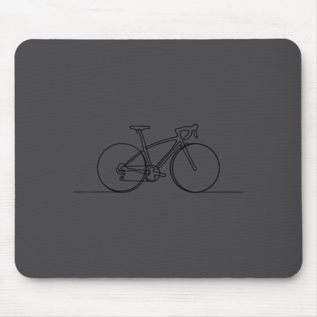 Minimalistic Bicycle Cycling,bike Rider Mountainbi Mousepad (Vorne)