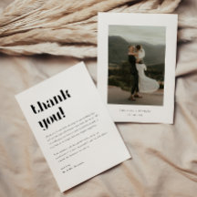 Minimalistic Bold Black & White Wedding Photo