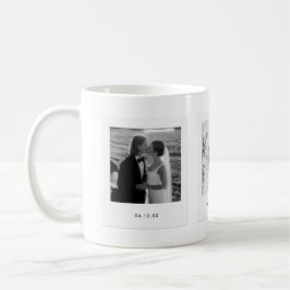 Minimalistic Couple 3 Polaroid Photos Wedding Kaffeetasse
