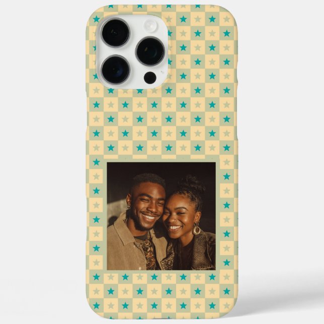 Minimalistic Dads Day Gifts Checkerboard Square  Case-Mate iPhone Hülle (Rückseite)
