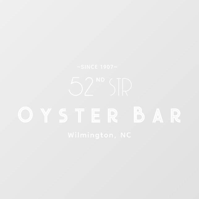 Minimalistic Deco Style | White Fensteraufkleber (Blatt)