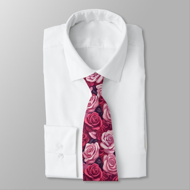Minimalistic Graduation Gifts For Him Rose Floral Krawatte (Gebunden)
