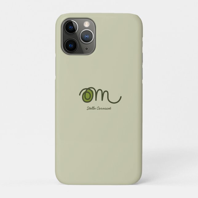 Minimalistic Om Handwritten Personalized Case-Mate iPhone Hülle (Rückseite)