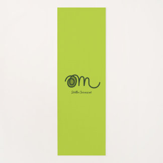 Minimalistic Om Handwritten Personalized Yoga Mat Yogamatte