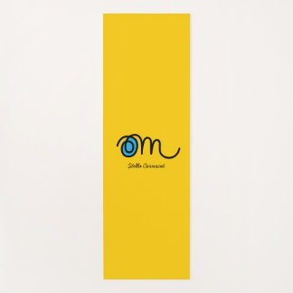 Minimalistic Om Handwritten Personalized Yoga Mat Yogamatte