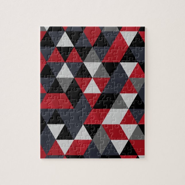 Minimalistic Polygonmuster (Prisma) Puzzle (Vertikal)