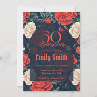 Minimalistic Rose Aesthetic Beach Party Einladung