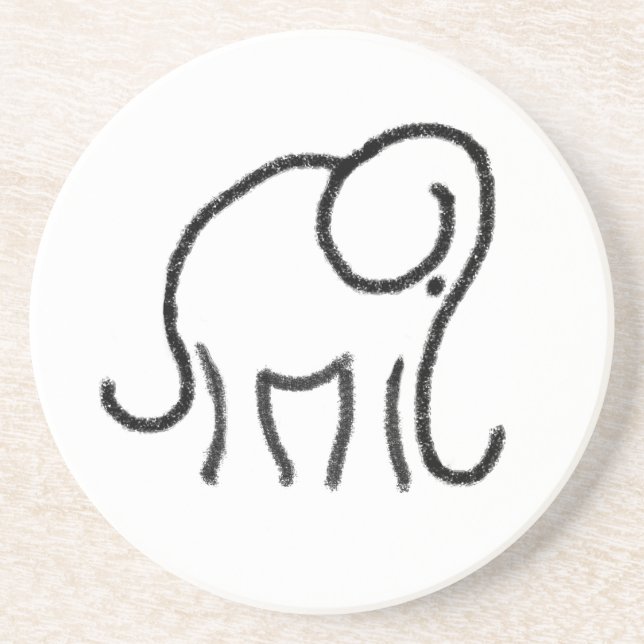 Minimalistic Sandstein Untersetzer (Vorne)