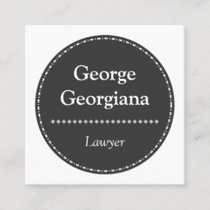 Minimalistic u. saubere Rechtsanwalt-Visitenkarte Quadratische Visitenkarte